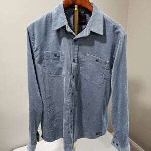 ORIGINAL WEATHERPROOF VINTAGE LIGHT BLUE COURDROY CASUALSHIRT MEN SIZE XL